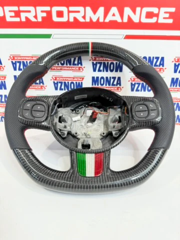 Volante in carbonio 500 abarth restyling 2016-2024 no led - Image 3